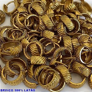 BRINCO BRUTO PRONTO PARA O BANHO BASE ARGOLINHA DE  PRESÃO (TRANQUETA) REDONDO TAMANHO 12MM -  PESO 1,9GR -  - BRU6741A