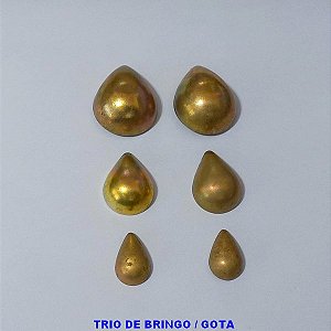 BRINCO NO BRUTO PRONTO PATA O BANHO - TRIO DE BRINCO COM TREIS TAMANHOS  25MM/ 20MM /15MM - PESO TOTAL DO TRIO 5,5GR - COMPOSIÇÃO 100% LATÃO - BRU8843