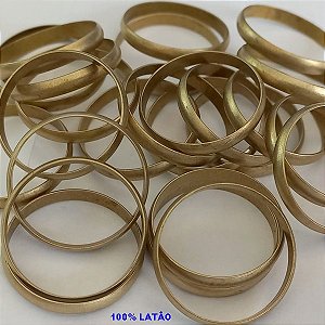 ALIANÇA NO BRUTO PRONTO PARA O BANHO (PESO MEDIO 0,8GR) - MATERIAL LATÃO ALIANÇA LARGURA FINA 2,8MM ANEL000224