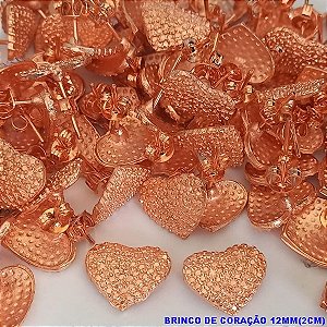 ACESSORIO (BRINCO NO BRUTO PRONTO PARA O BANHO(PEÇA EM ZAMAC JA PRONTA PARA O BANHO) (PESO DO PAR 1,5GR - CORAÇÃO DE 12MM(1,2CM) -( VENDIDO POR PAR) BRU0001213