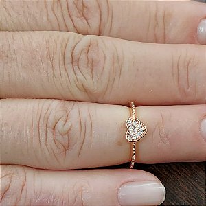 ANEL (FALANGE) NO BRUTO PRONTO PARA O BANHO - CRAVEJADO EM ZIRCONIA CRISTAL - PESO DO ANEL 1,4GR - ANEL000247