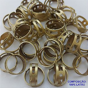 ACESSÓRIO BRUTO PRONTO PARA BANHO -  BASE PARA ANEL AJUSTÁVEL PARA SOLDA - (PEÇA VENDIDA POR UNIDADE) - PESO 1,9GR - TAMANHO 7X20MM - BRU0001373