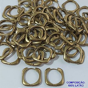 BRINCO NO BRUTO PRONTO PARA O BANHO(CX92) - ARGOLINHA DE PRESSÃO (TRANQUETA) EM FORMATO QUADRADO - TAMANHO 22MM - PESO 5,2GR - BRU9072