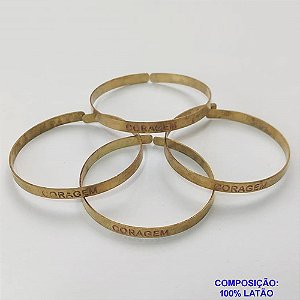 PULSEIRA (BRACELETE) NO BRUTO PRONTO PARA O BANHO(CX114) - TAMANHO 50MM - LARGURA 4MM - PESO TOTAL 3,5GR - BRU9230