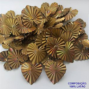 BRINCO NO BRUTO PRONTO PARA O BANHO (CX38) - BRINCO DE PINO FORMATO CORAÇÃO ONDULADO 25X27MM - COMPOSIÇÃO: 100% LATÃO (ROB) - PESO TOTAL: 2,4GR - BRU9543