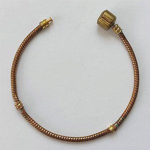 ACESSORIO (PULSEIRA NO BRUTO PRONTO PARA O BANHO PULSEIRA TIPO (PANDORA) TAMANHO ''18CM'' PESO TOTAL 11GR  - BRU9611