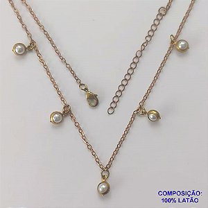 SHOCKER BRUTO PRONTO PARA BANHO - SHOCKER COM CORRENTE CADEADO COM PÉROLAS - TAMANHO 40CM + EXTENSOR - PESO: 2,5GR - FECHO LAGOSTA - BRU9634