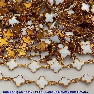 CORRENTE NO BRUTO PRONTO PARA O BANHO - CORRENTE VENDIDA POR METRO COMPOSIÇÃO 70% LATÃO E 30% ESMALTE - PESO DO METRO 11.5GR - BRU0001581