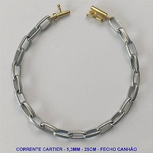 PULSEIRA MASCULINA NO BRUTO PRONTO PARA O BANHO - PULSEIRA EM ALÚMINIO (M-A14) - TAMANHO 25CM - LARGURA 5,3MM - FECHO CANHÃO - PESO 7,2GR - COMPOSIÇÃO: ALUMÍNIO - BRU9908