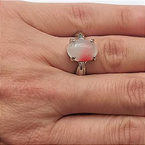 ANEL NO BRUTO PRONTO PARA O BANHO EM PEDRA NATURAL - PESO MEDIO 3GR (SERÁ ENVIADO MODELO E COR DISPONÍVEL EM ESTOQUE) - ANEL000348