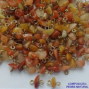 ACESSORIO NO BRUTO PRONTO PARA O BANHO - PEDRA NATURAL CASCALHO MARROM CASTROADO - TAMANHO MÉDIO 7MM - PESO MÉDIO 0,3GR (VENDIDA POR UNIDADE) BRU0001732