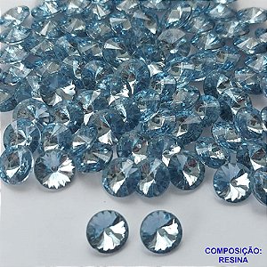ACESSÓRIO NO BRUTO PRONTO PARA O BANHO (CX10)  - DIAMANTE AZUL EM RESINA - TAMANHO 10X10MM - PESO 0,3GR - (PEÇA VENDIDA POR UNIDADE) BRU0001810