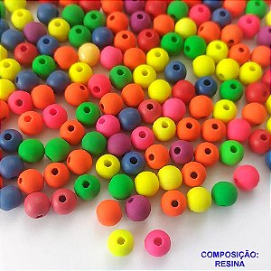ACESSÓRIO NO BRUTO PRONTO PARA O BANHO(CX86) - MIÇANGA COLORIDA FOSCA COM FURO PASSANTE - TAMANHO 7MM - (PEÇA VENDIDA POR UNIDADE / SERÁ ENVIADA A COR DISPONÍVEL EM ESTOQUE) BRU0001815