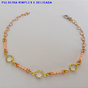 PULSEIRA NO BRUTO PRONTO PARA O BANHO - (CX64) SIMPLES E DELICADA DE 18CM - PESO MEDIO 1,2GR BRU10814