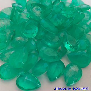 ACESSÓRIO NO BRUTO PRONTO PARA O BANHO - "ZIRCONIA 10X14MM "  -  BRU0002006