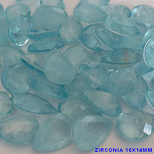 ACESSÓRIO NO BRUTO PRONTO PARA O BANHO - "ZIRCONIA 10X14MM "  -  BRU0002007