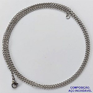 CORRENTE EM AÇO INOXIDÁVEL - (AÇO03) TAMANHO 60CM - LARGURA 1,9MM - FECHO LAGOSTA - COMPOSIÇÃO: AÇO INOXIDÁVEL -  AÇO964