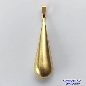 PINGENTE NO BRUTO PRONTO PARA O BANHO -  PINGENTE GOTA COMPRIDA (0308) - TAMANHO: 13X40MM - PESO: 3GR - BRU12654