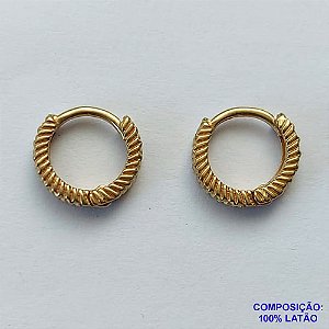 BRINCO NO BRUTO PRONTO BANHO (CX70)- BRINCO ARGOLA - (TRANQUETA) TAMANHO 8MM - LARGURA: 2MM - PESO TOTAL 1,1GR - BRU12879