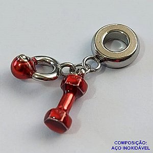 BERLOQUE EM AÇO INOXIDÁVEL - BERLOQUE PARA PULSEIRAS TIPO PANDORA - ALTERES 12MM (BQ002135 C503) - COMPOSIÇÃO 100% AÇO INOXIDÁVEL - AÇO1081