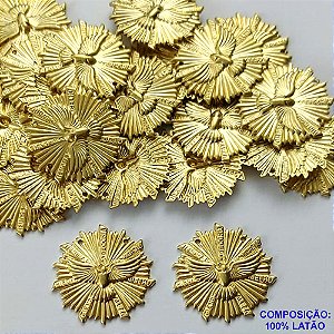 ACESSÓRIO NO BRUTO PRONTO PARA O BANHO (CX33) - ACESSÓRIO ESPÍRITO SANTO 25MM (2842) - PESO: 2,6GR - COMPOSIÇÃO: 100% LATÃO - BRU0002352