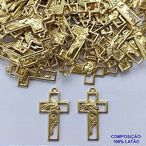 ACESSÓRIO NO BRUTO PRONTO PARA O BANHO (CX40) - (166) CRUCIFIXO 15X24MM - 1,2GR - BRU0002425