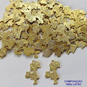 ACESSÓRIO NO BRUTO PRONTO PARA O BANHO (CX43) - (5345) MENINA COM URSINHO 15MM - 0,5GR - BRU0002436