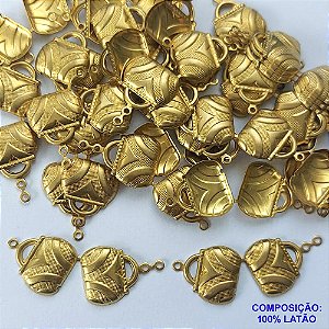 ACESSÓRIO NO BRUTO PRONTO PARA O BANHO (43) - (1306) PINGENTE BOLSA 15X18MM - PESO TOTAL 1,2GR - COMPOSIÇÃO: 100% LATÃO - BRU0002468