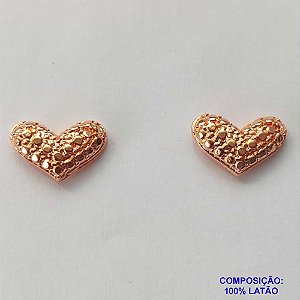 BRINCO NO BRUTO PRONTO PARA O BANHO - (CRIS) BRINCO DE PINO CORAÇÃO 7X11MM - PESO 1,4GR - BRU13128