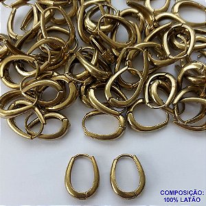 BRINCO NO BRUTO PRONTO PARA O BANHO(CX49) - BRINCO DE ARGOLA 4X18MM - COMPOSIÇÃO: 100% LATÃO - PESO TOTAL 3,1GR - BRU13300