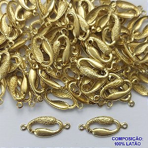 ACESSÓRIO NO BRUTO PRONTO PARA O BANHO(CX56) - (V2938) PINGENTE CABEÇA OVAL VAZADO 9X22MM - COMPOSIÇÃO: 100% LATÃO - PESO TOTAL 0,4GR - BRU0002593