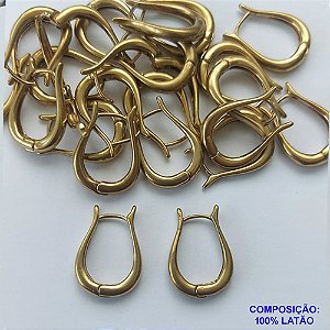 BRINCO NO BRUTO PRONTO PARA O BANHO(CX55) - BRINCO DE ARGOLA 12X16MM - COMPOSIÇÃO: 100% LATÃO - PESO TOTAL 2,3GR - BRU13361
