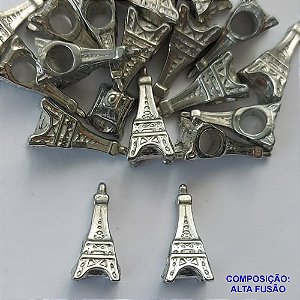 ACESSÓRIO NO BRUTO PRONTO PARA O BANHO(CX61) - (BLQ-012) TORRE 9X18MM - BERLOQUE PARA PULSEIRA SIMILAR A PANDORA - COMPOSIÇÃO: ALTA FUSÃO - PESO 1,8GR - BRU0002634