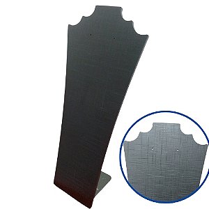 EXPOSITOR PARA GARGANTILHAS COLARES E BRINCOS EM MADEIRA MDF - (MD1-G) TAMANHO: 9,5x11x40CM- BRU0002701