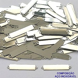 ACESSÓRIOS EM AÇO INOXIDÁVEL(CX85) - PLAQUINHA LISA 3X20MM - AÇO1416