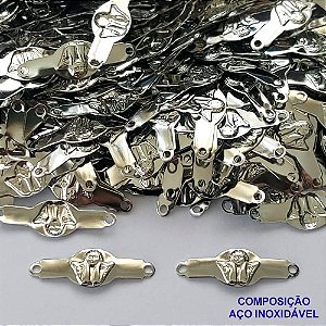 ACESSÓRIOS EM AÇO INOXIDÁVEL(CX85) - PLAQUINHA DESENHADA ANJINHO 7X22MM - AÇO1418