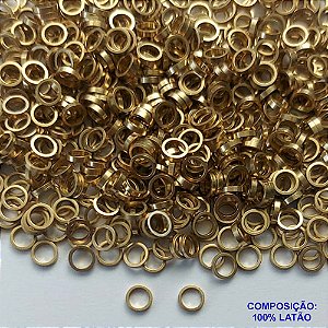 ACESSÓRIO NO BRUTO PRONTO PARA O BANHO(CX90) - ARGOLINHA 4MM - PESO TOTAL 0,1GR - COMPOSIÇÃO: 100% LATÃO - BRU0002823
