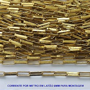 CORRENTE NO BRUTO PRONTO PARA BANHO - (COL991) CORRENTE LARGURA 6MM - BRU13614