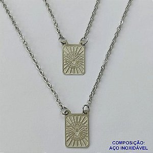 ESCAPULÁRIO EM AÇO INOXIDÁVEL(CX93) - ESCAPULÁRIO ESPÍRITO SANTO - TAMANHO: 60CM - COMPOSIÇÃO: AÇO INOXIDÁVEL - AÇO1537