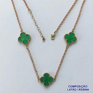 SHOCKER NO BRUTO PRONTO PARA O BANHO - SHOCKER 40CM + EXTENSOR COM PINGENTES TIPO VAN CLEEF VERDES 15MM - PESO TOTAL 6,3GR - BRU14005