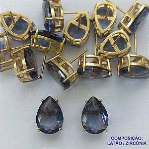 BRINCO NO BRUTO PRONTO PARA O BANHO - ZIRCÔNIA LILÁS COM BASE EM ALTA FUSÃO - TAMANHO 10X14 - PESO TOTAL 4,0GR -  BRU14233