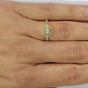 ANEL NO BRUTO PRONTO PARA O BANHO(CX111) - ANEL COM  PEDRA DE MICRO ZIRCÔNIAS  - PESO MEDIO 3,5GR - COMPOSIÇÃO: LATÃO / ZIRCÔNIA - ANEL000417