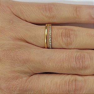 ANEL NO BRUTO PRONTO PARA O BANHO(CX111) - ANEL COM  PEDRA DE MICRO ZIRCÔNIAS - PESO MEDIO 3,2GR - COMPOSIÇÃO: LATÃO / ZIRCÔNIA - ANEL000421