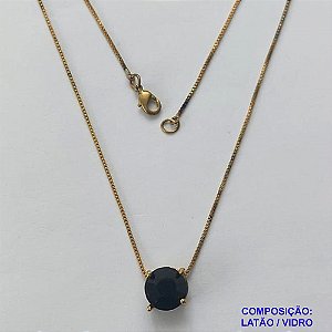 GARGANTILHA NO BRUTO PRONTO PARA O BANHO - GARGANTILHA COM PINGENTE BASE EM ALTA FUSÃO E PEDRA EM VIDRO VERMELHO ESCURO 10X10MM - PESO TOTAL 3,5GR - BRU14728