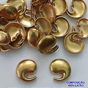 BRINCO NO BRUTO PRONTO PARA O BANHO - (CX.15)  BRINCO DE PINO 17MM - PESO: 5GR - BRU14981