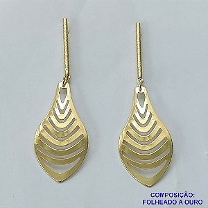 BRINCO FOLHEADO A OURO - BANHADO COM 5 MILÉSIMOS + VERNIZ DIAMOND - BRINCO DE PINO BASE LISA COM PEDRA DE PORCELANA 9MM - OURO339