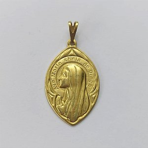 PINGENTE NO BRUTO PRONTO PARA O BANHO - (3.1621) PINGENTE AVE MARIA 18X28MM - PESO: 1,6GR - COMPOSIÇÃO: 100% LATÃO - BRU15329