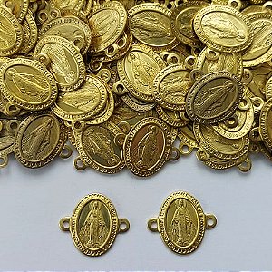 ACESSÓRIO NO BRUTO PRONTO PARA O BANHO - (3.1446A2) NOSSA SRA DAS GRAÇAS COM DUAS ARGOLINHAS 12MM - PESO TOTAL 0,5GR - COMPOSIÇÃO: 100% LATÃO - (VENDIDO POR UNIDADE) - BRU0003111