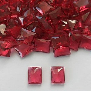 ACESSÓRIO NO BRUTO PRONTO PARA BANHO (POTE)- ZIRCÔNIA VERMELHA 8X10MM - PESO: 0,8GR - (VALOR UNITÁRIO) BRU0003134