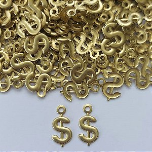 ACESSÓRIO NO BRUTO PRONTO PARA BANHO - (V3443) SÍMBOLO CIFRÃO 12MM - PESO: 0,4GR - (VALOR UNITÁRIO) BRU0003138